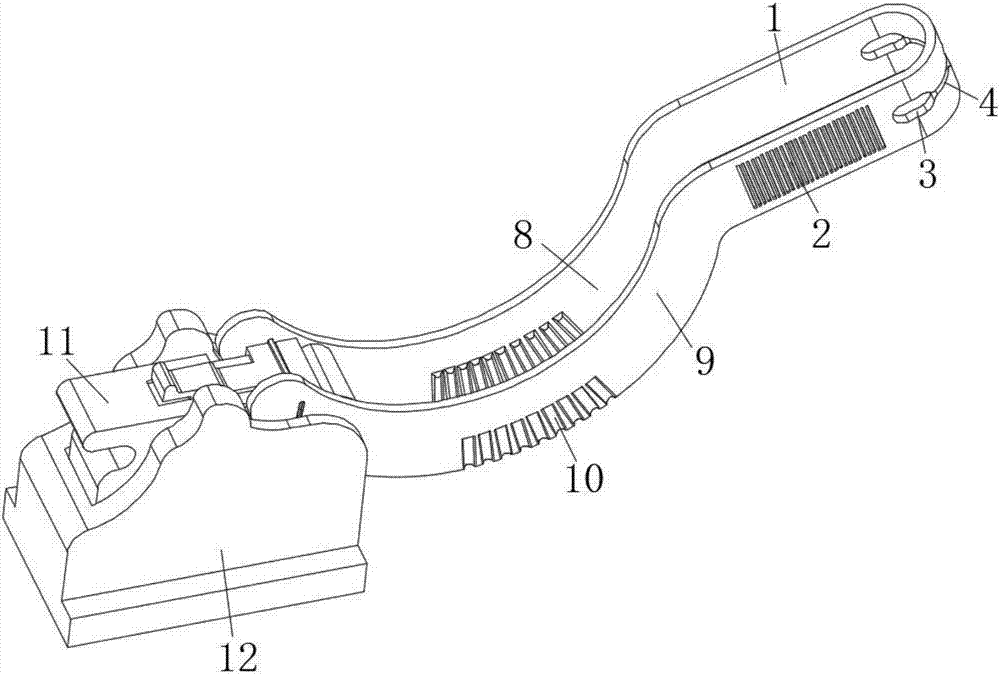 Thickness adjustable tool special for watermelon pulp cutting and dismounting device of tool