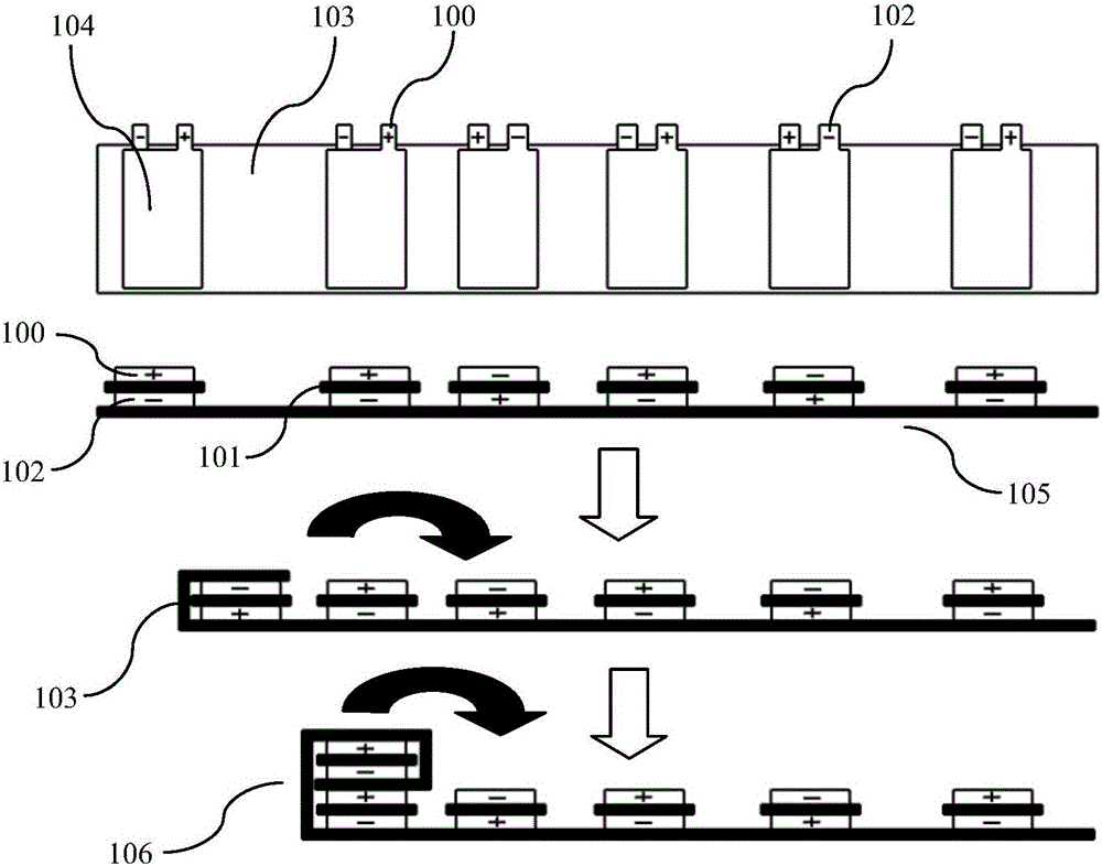 Device for automatically winding wound laminated battery