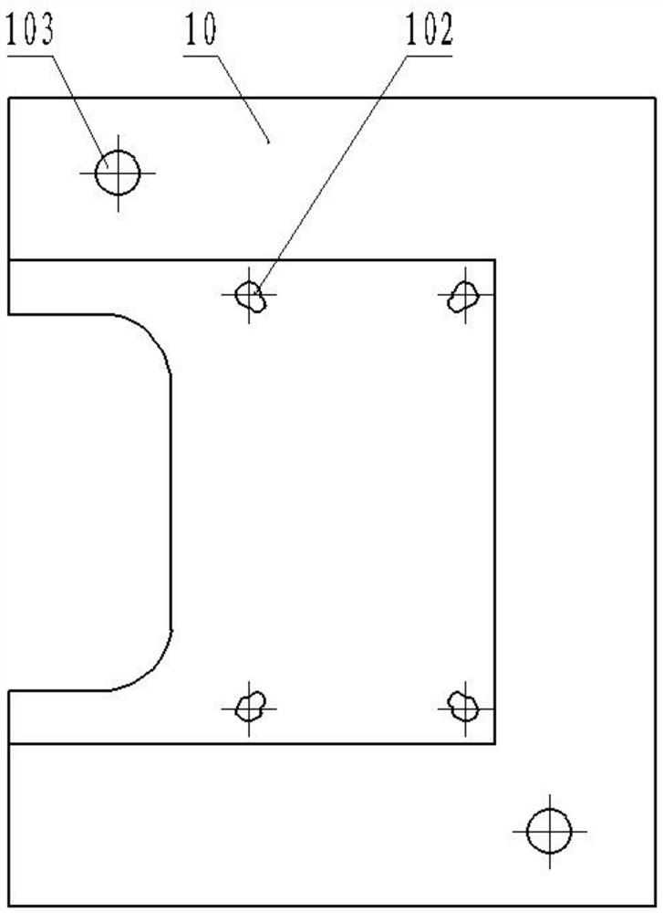 Machining device and machining method for aluminum signboard special-shaped round hole