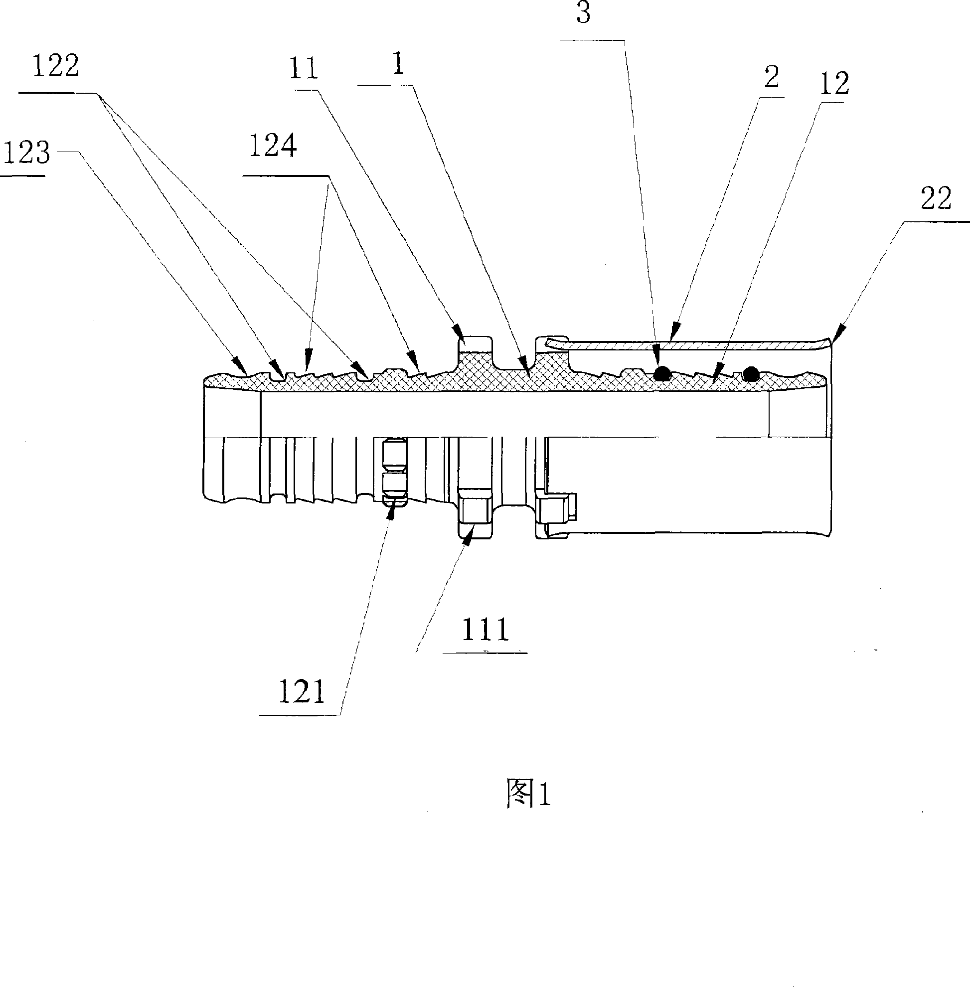 Clip-press type pipefitting