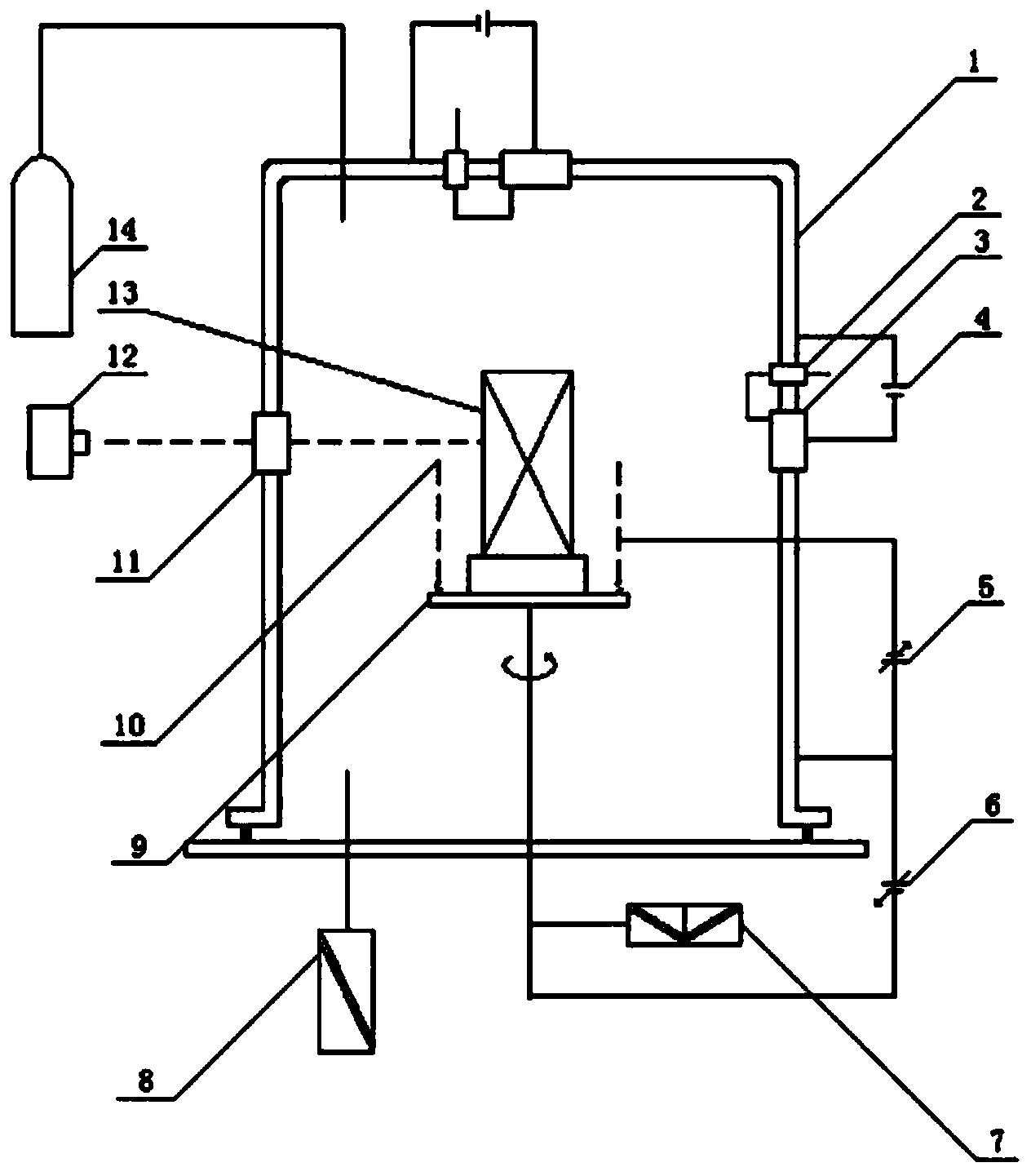 High temperature oxidation resistant composite gradient coating on Ti2AlNb alloy surface and preparation method thereof