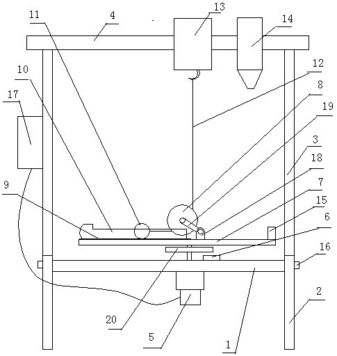 Experimental device for exploring centripetal force decisive factors based on data