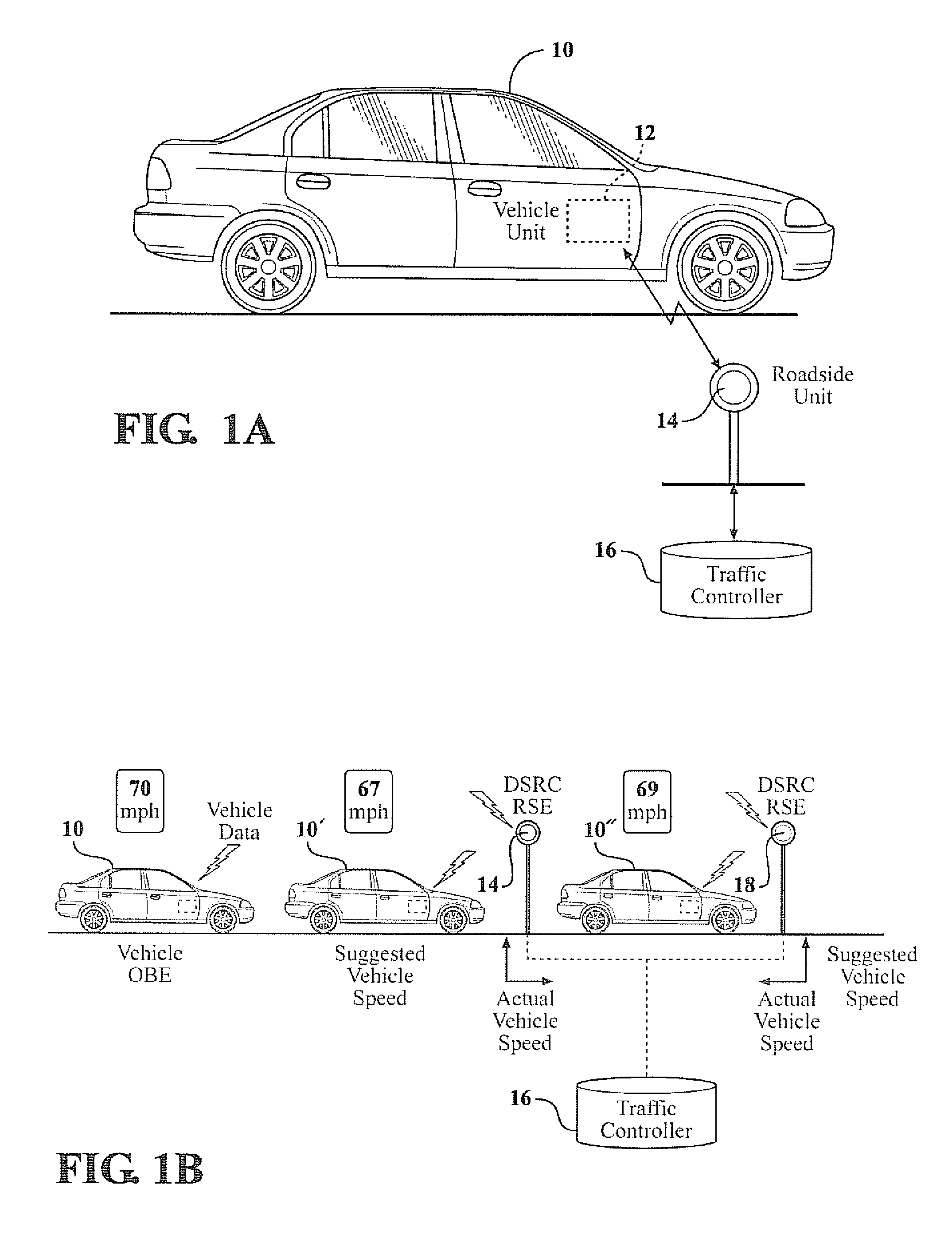 Vehicle speed indication using vehicle-infrastructure wireless communication