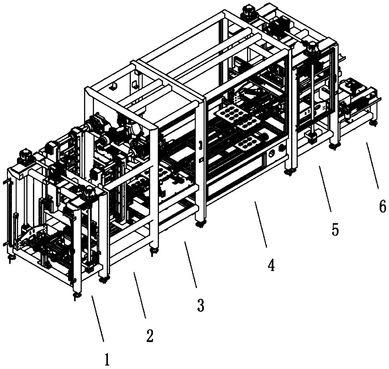 Automatic pretreatment assembly line of accessory bracket