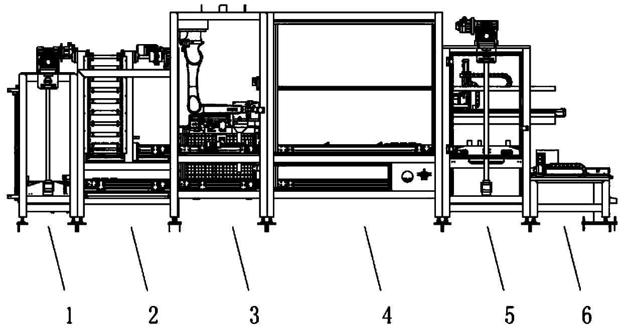 Automatic pretreatment assembly line of accessory bracket