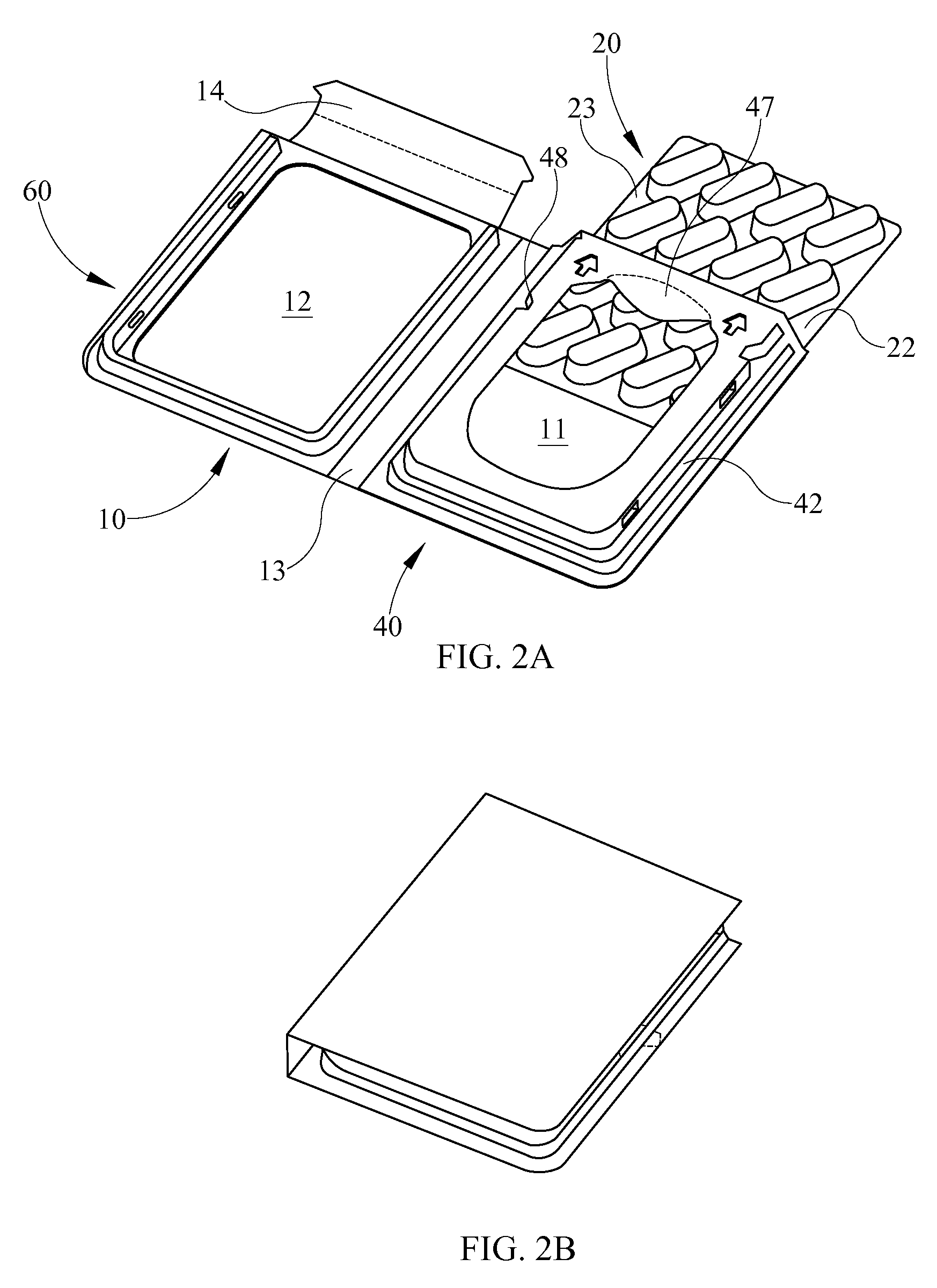 Container for housing a tray or blister pack