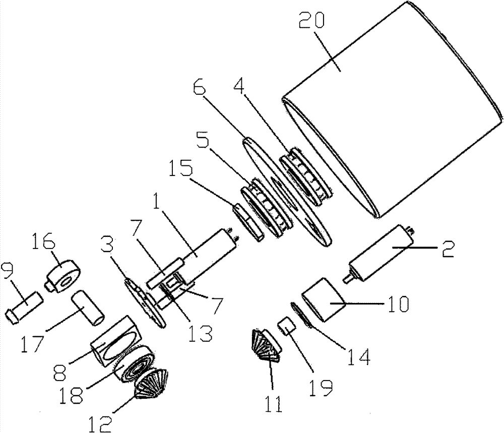 Three-dimensional type-B ultrasound device for realizing conical scanning