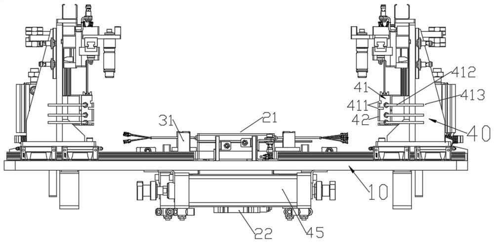 Battery module heating device and battery module heating shape-maintaining monitoring system