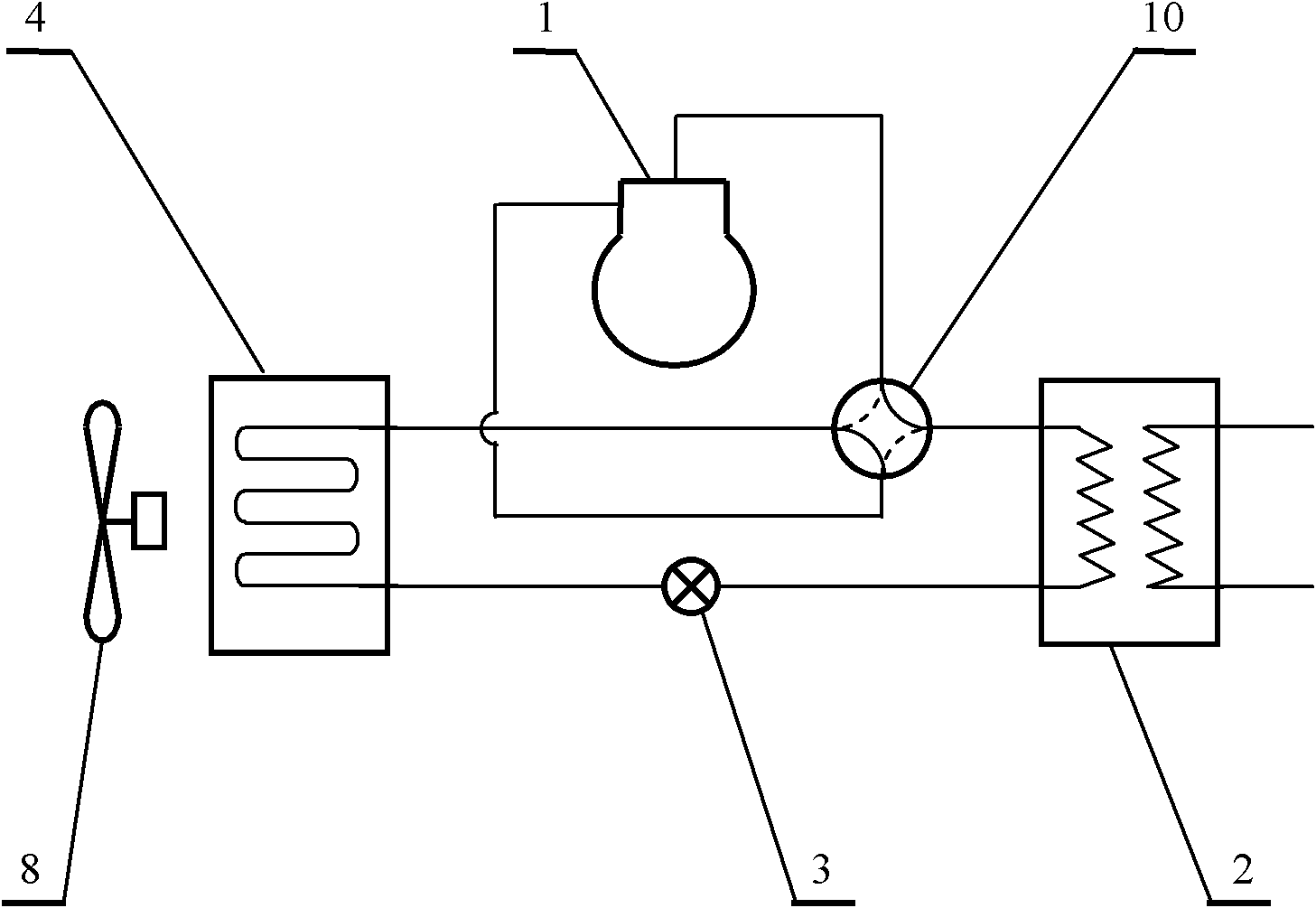 Solution-spraying type air-conditioner heat pump unit