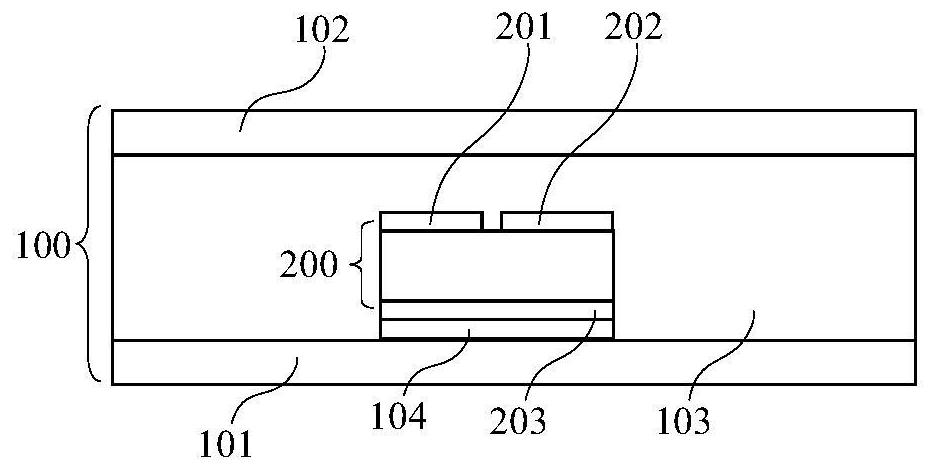 A kind of embedded chip and its preparation method