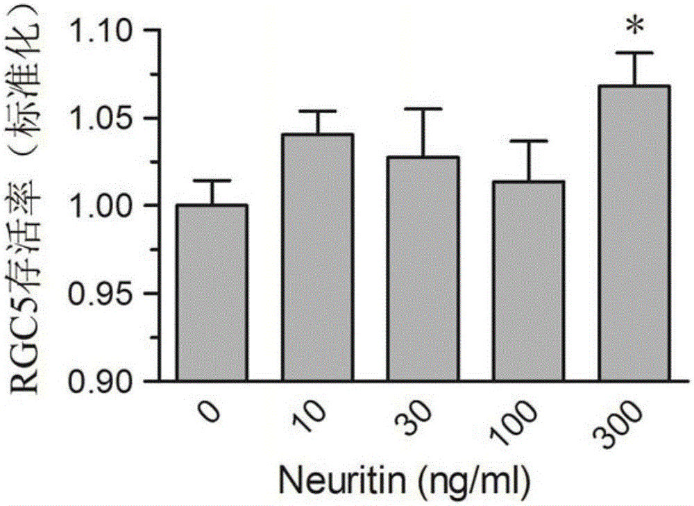 A lentivirus carrying neuritin gene and its application in repairing optic nerve damage