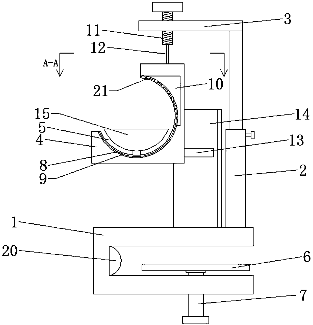 Blood sampling bracket capable of being freely adjusted and used in blood station