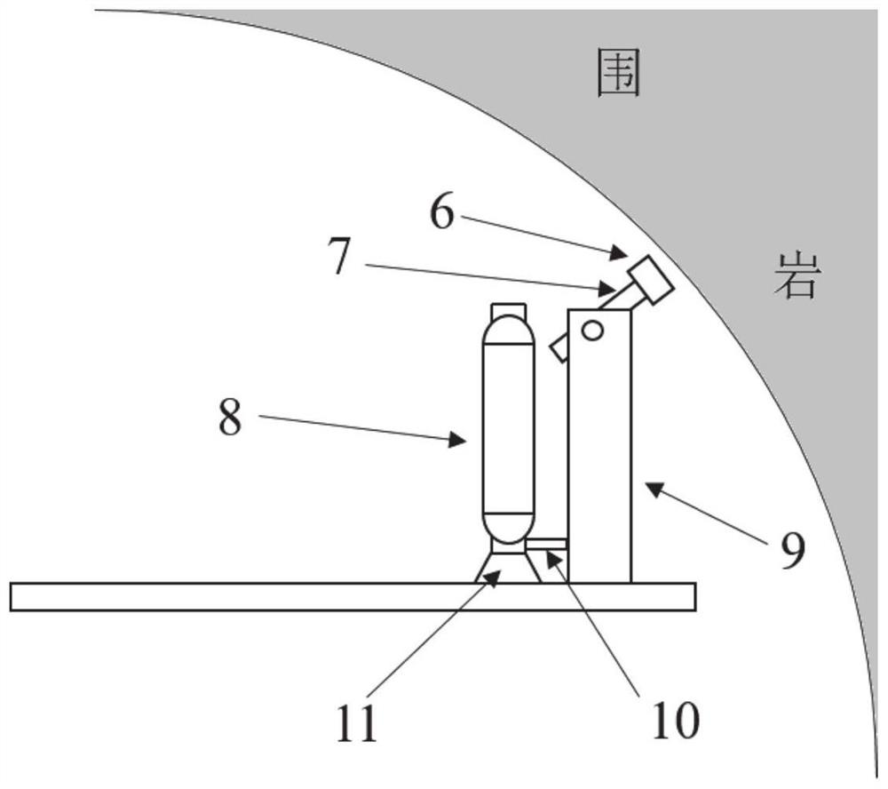 TBM rock-breaking source seismic detection device and method based on ground-tunnel combination