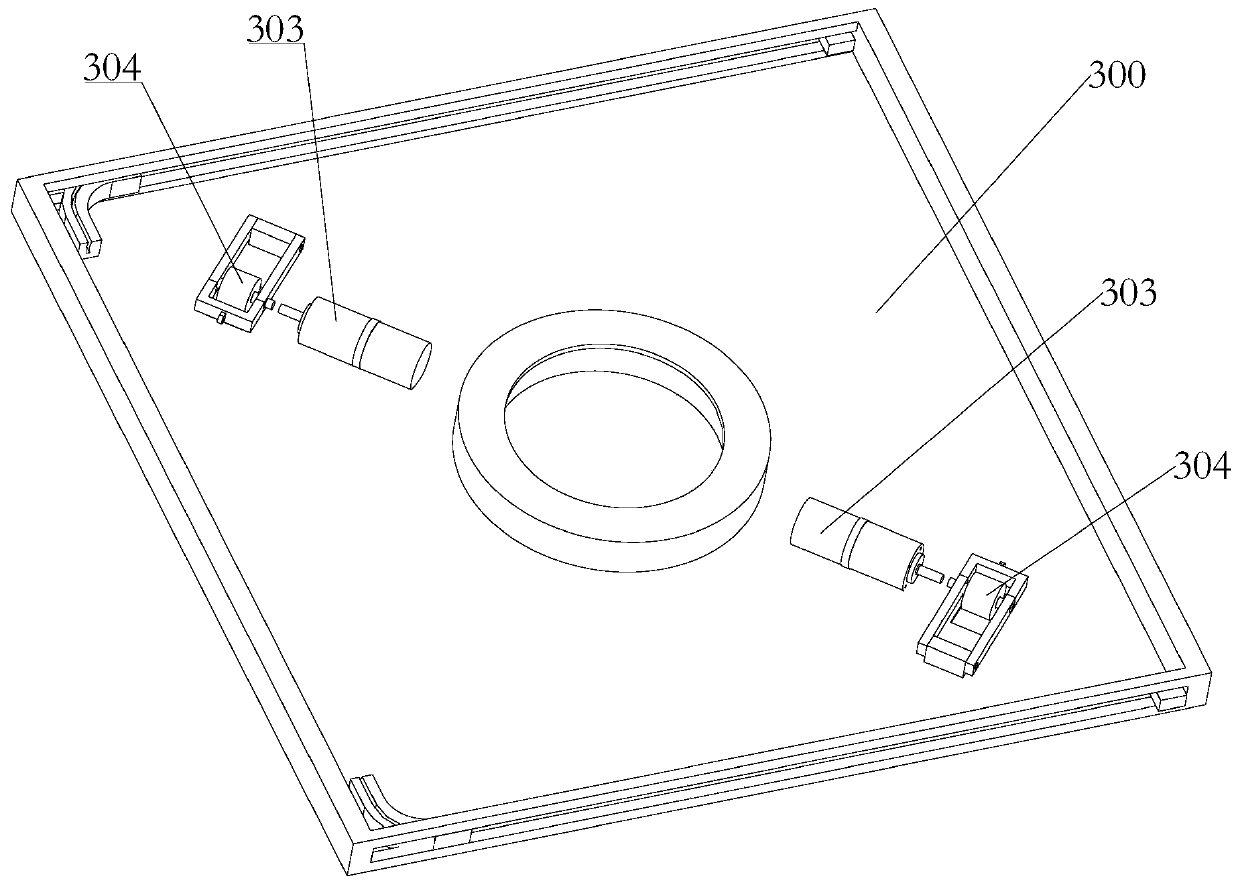 Mutual-inspection-type exposure device outside material cabin