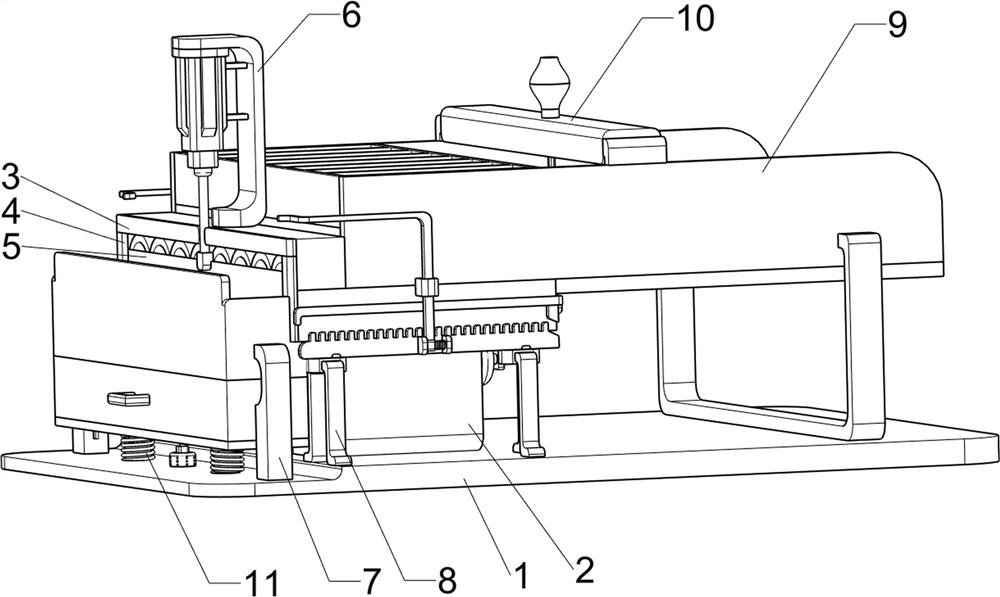 Slicing device for ham