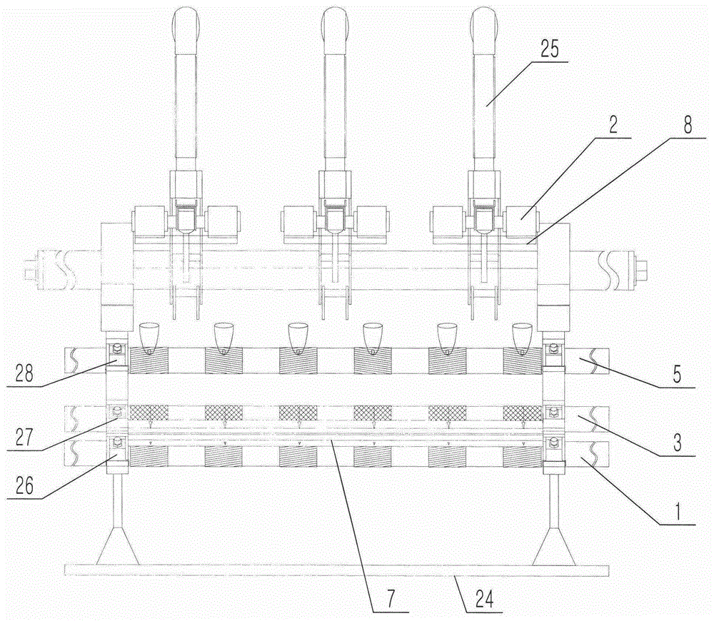 Drafting device in spinning frame