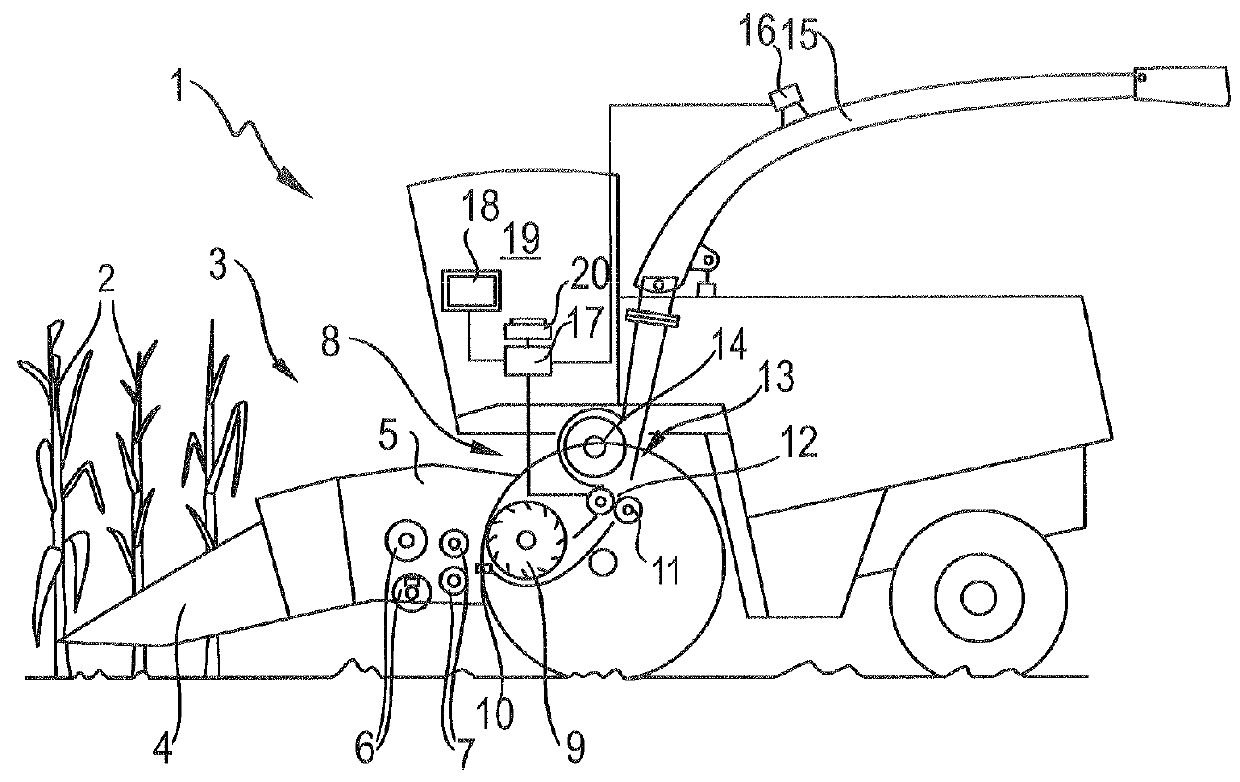 Forage harvester and operating method therefor