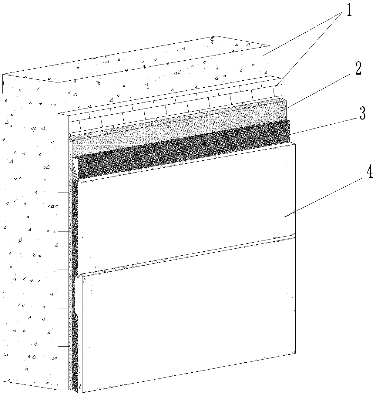 A chimney anti-corrosion structure and its construction method