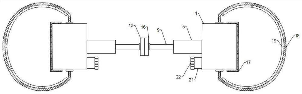 Double-hand disinfection device for hospital nurses