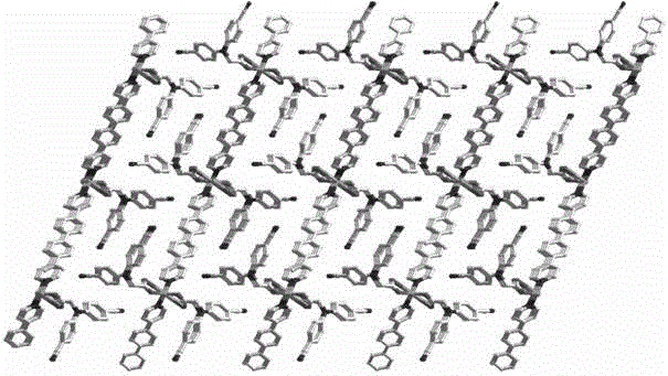 Blue fluorescence N,N-bis(4-cyanophenyl)glycine zinc complex and preparation method thereof