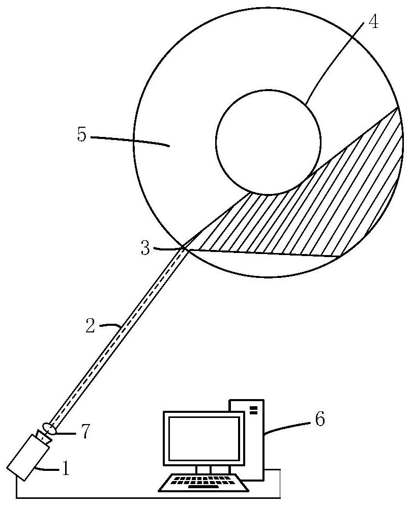 Tokamak device divertor target plate temperature measurement method based on single-wave filtering