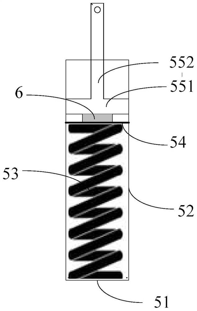 Pressure detection device for track inspection robot and track inspection robot