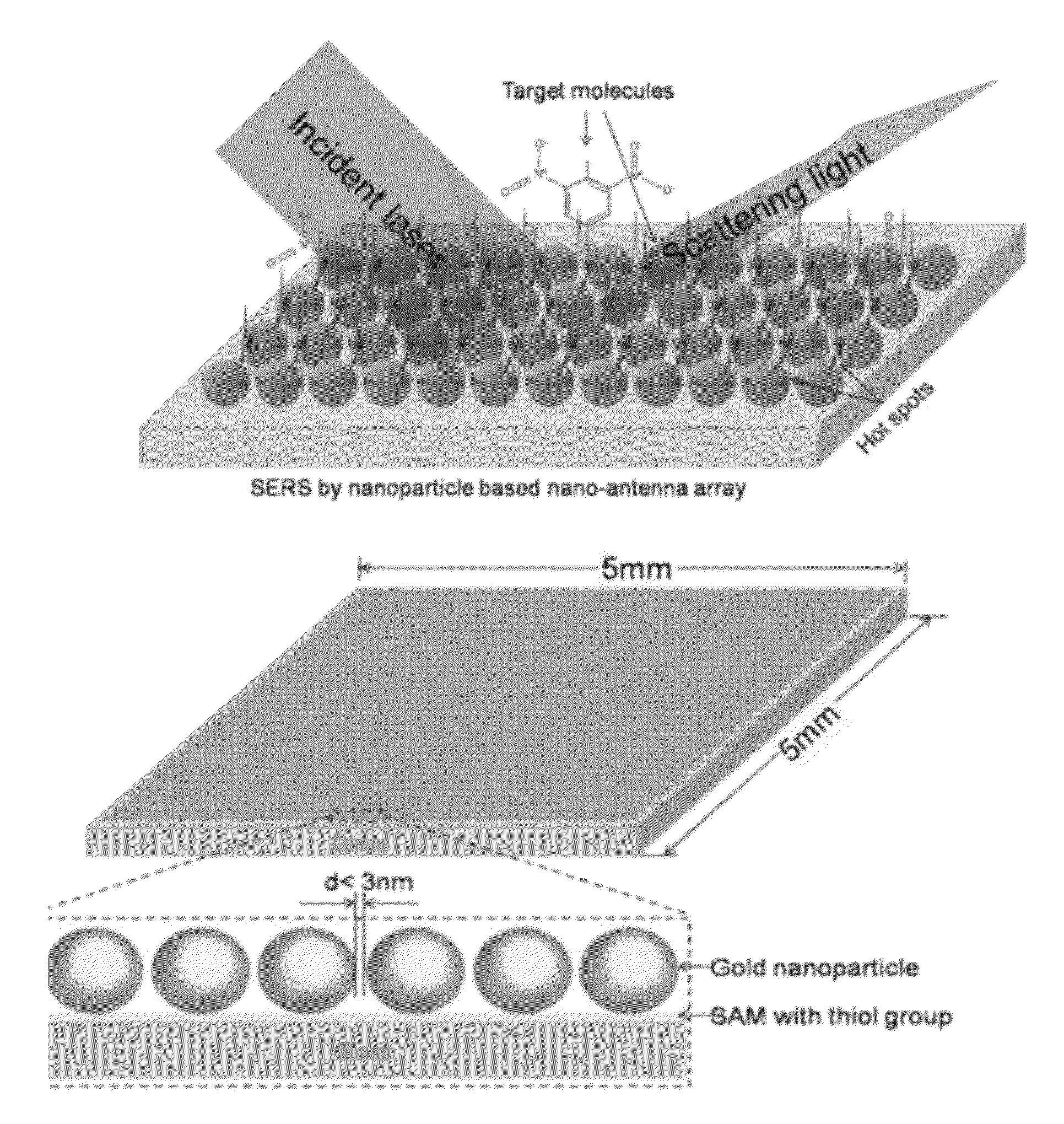 Sensor system with plasmonic nano-antenna array