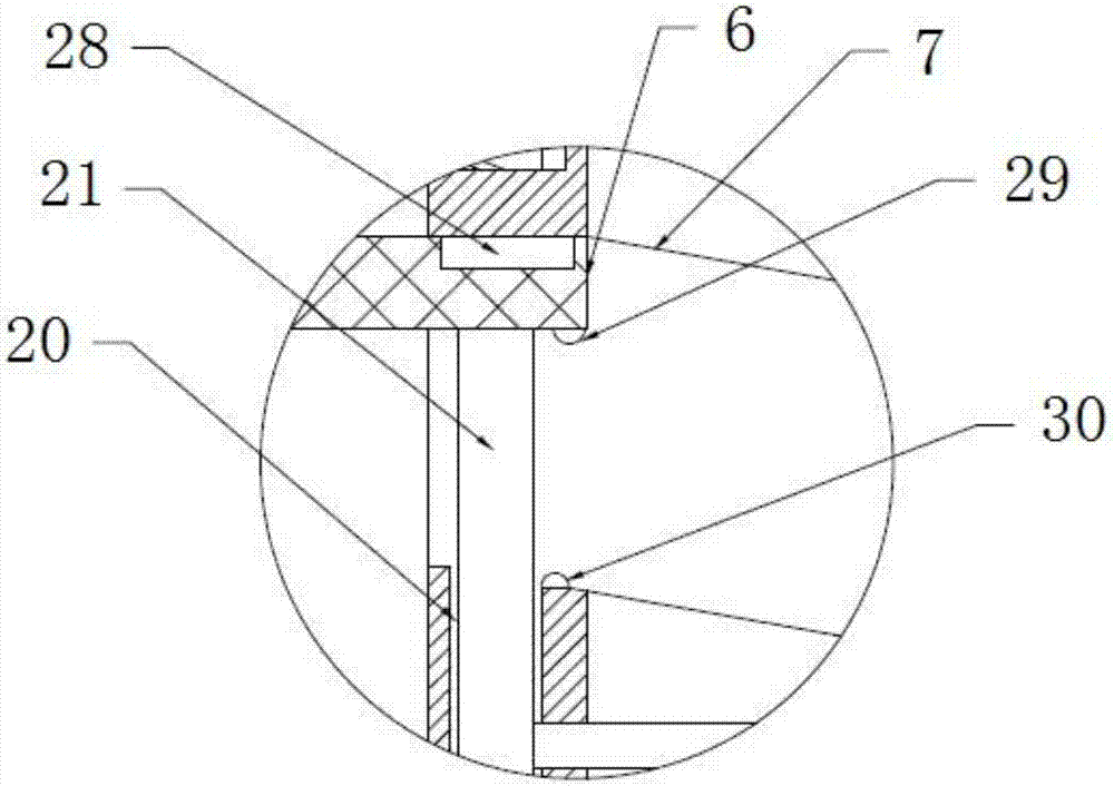 Sewage filtering device