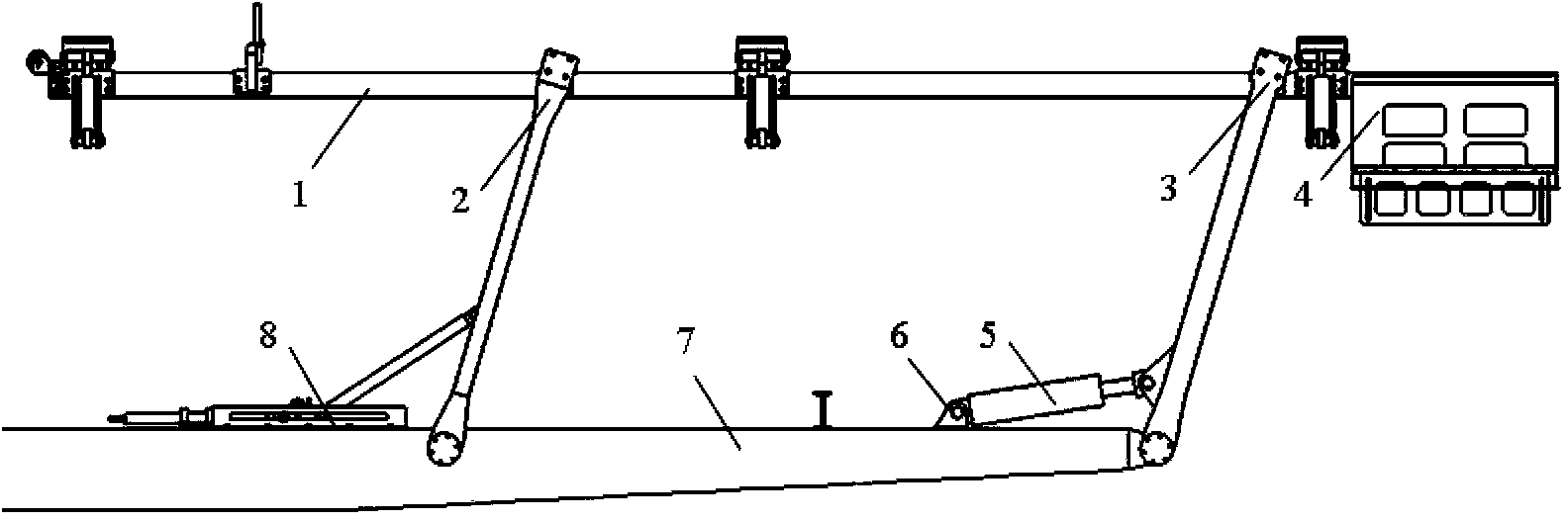 Tubular pile centering device for slant well drilling rig