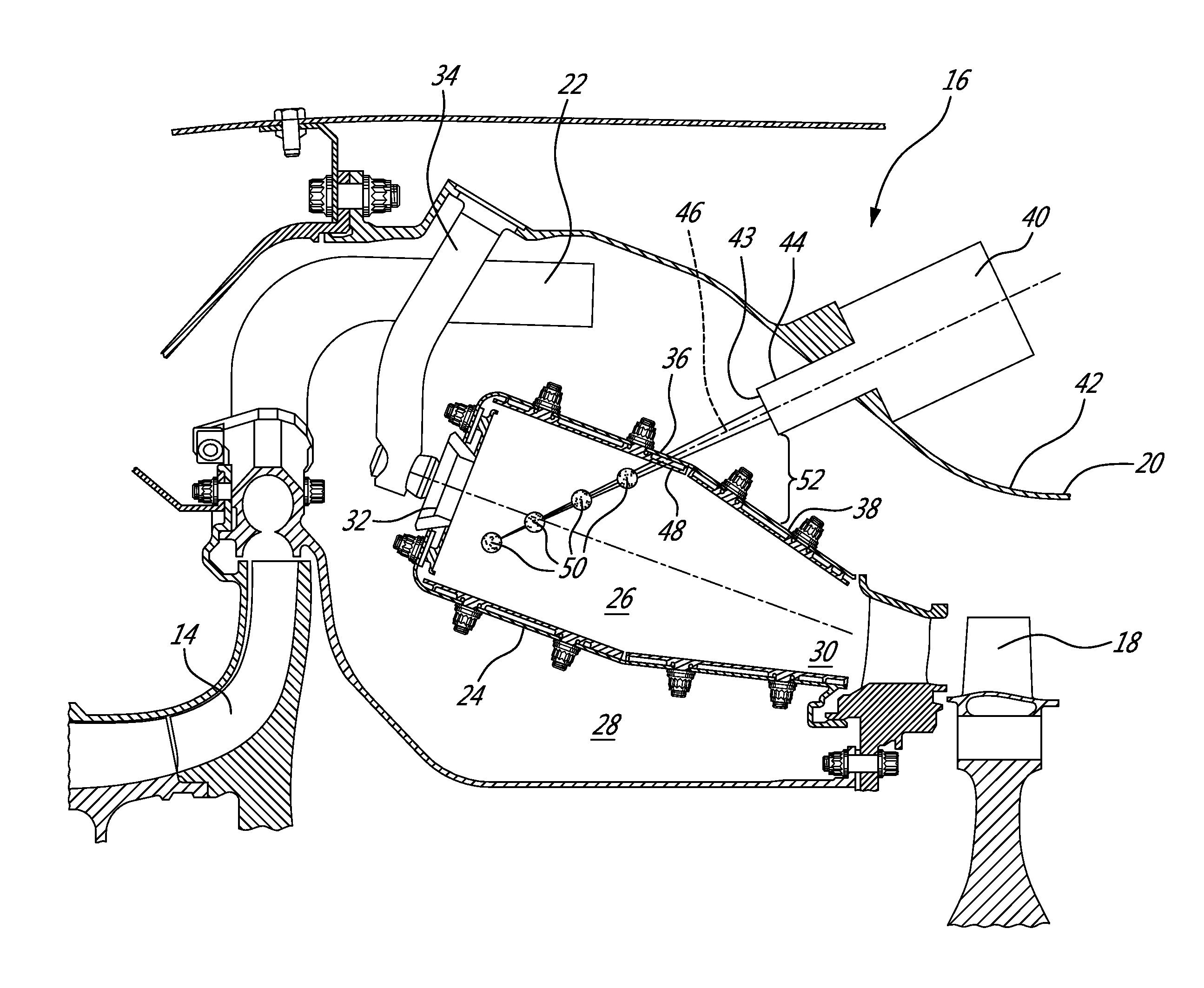 Laser-ignition combustor for gas turbine engine