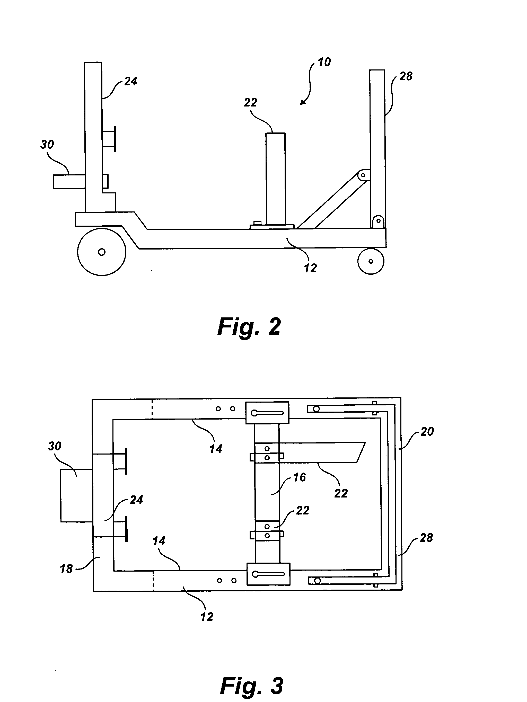 Collapsible engine test stand