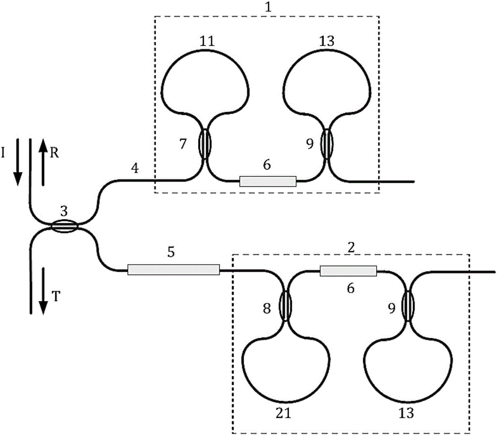 Adjustable interleaver based on silicon-substrate Michelson GT interferometer