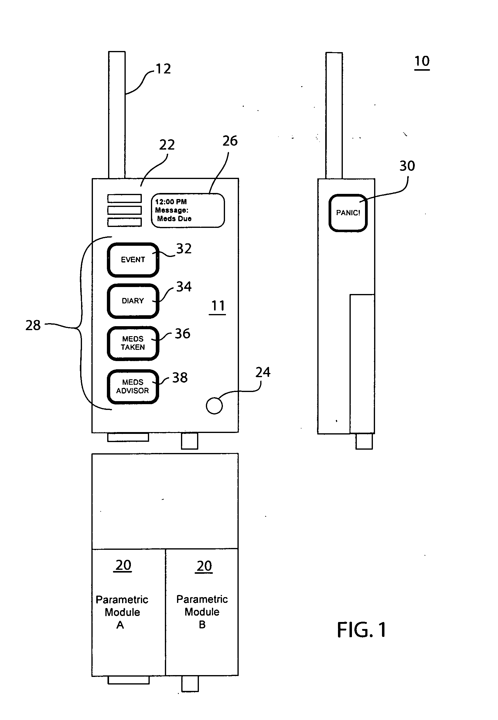 Patient monitoring device for remote patient monitoring