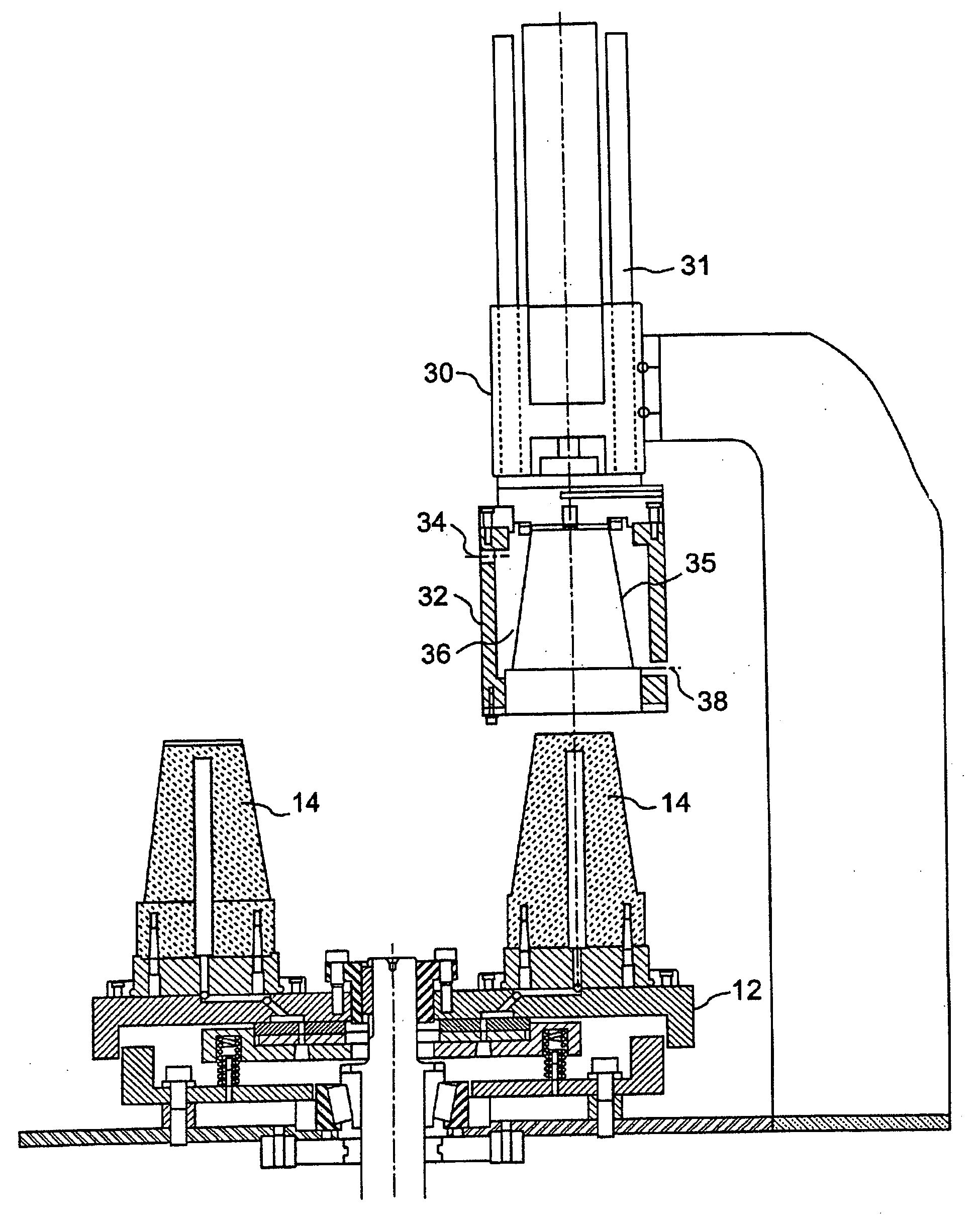 Method and apparatus for producing labeled, plastic foam containers, and product of same