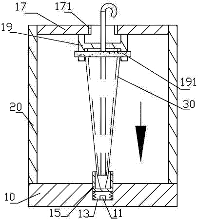 Automatic folding umbrella stand