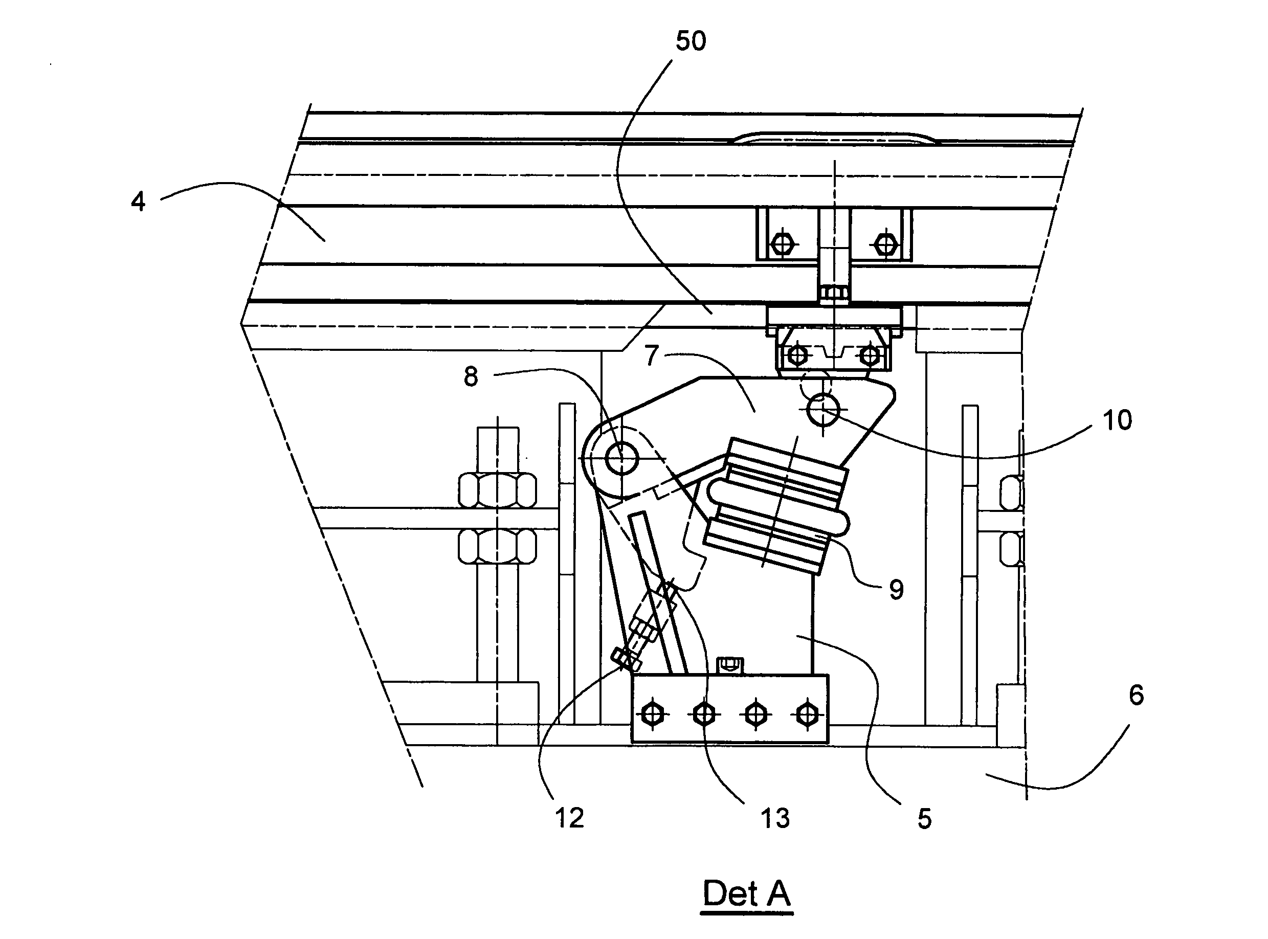 Method and apparatus in a paper or board machine for confining pulp flow from the headbox