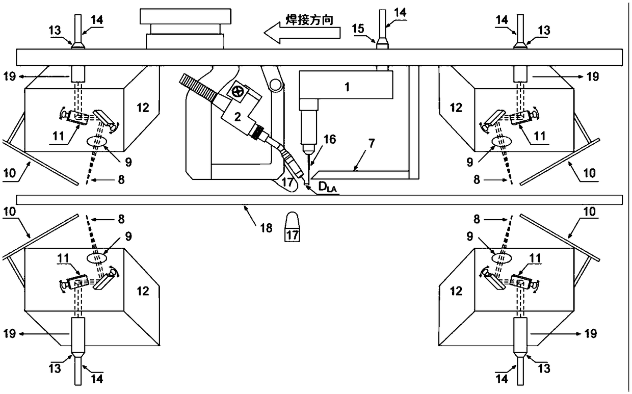 Cleaning and welding integration device for black volume endless rolling