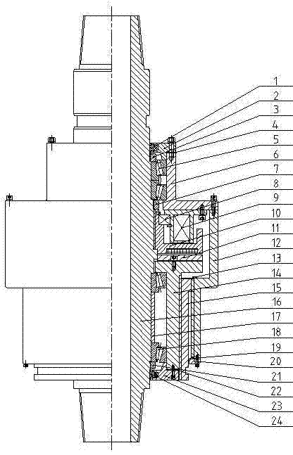 Well drilling top drive running casing tool driving head