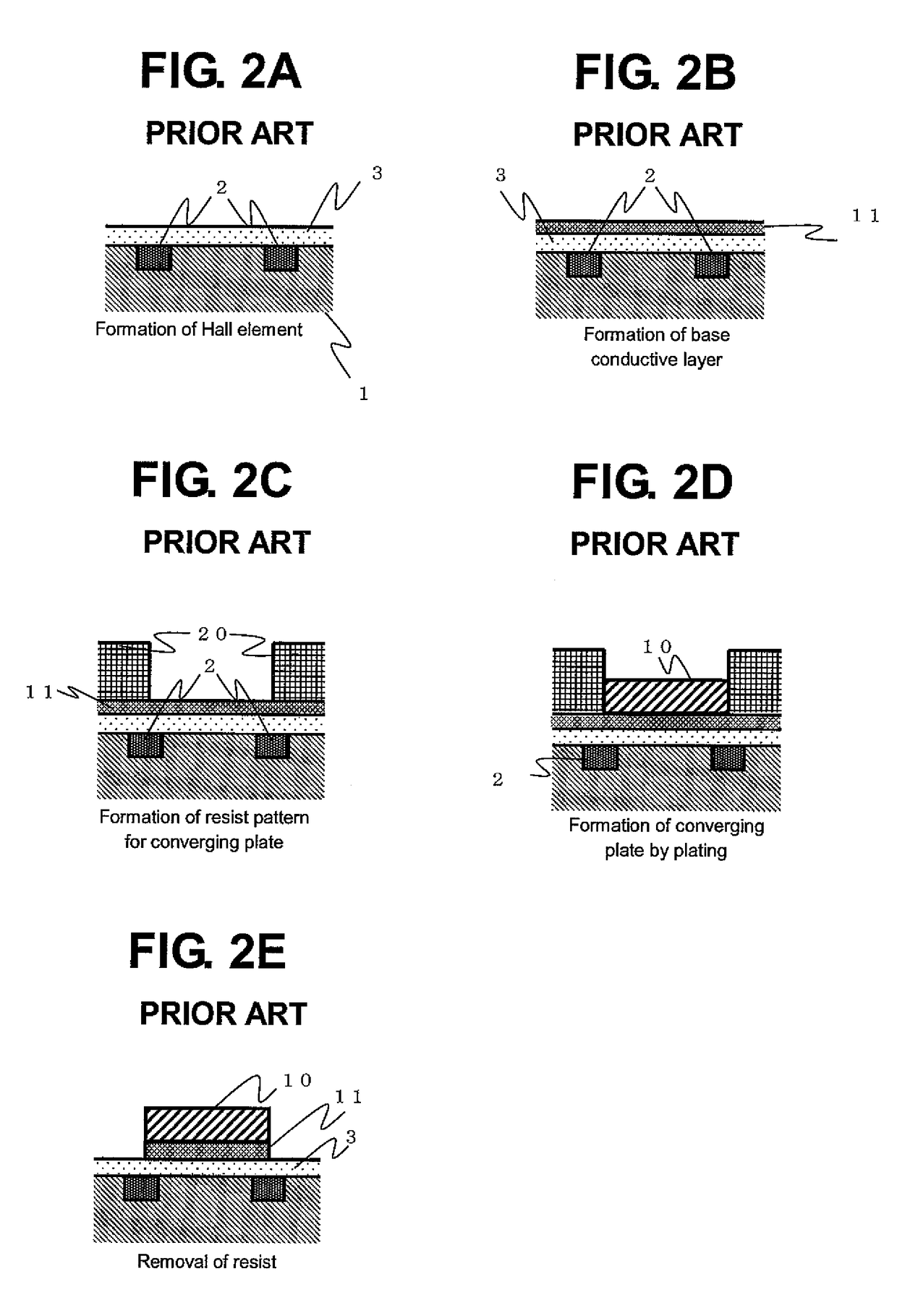 Magnetic sensor having a recessed die pad