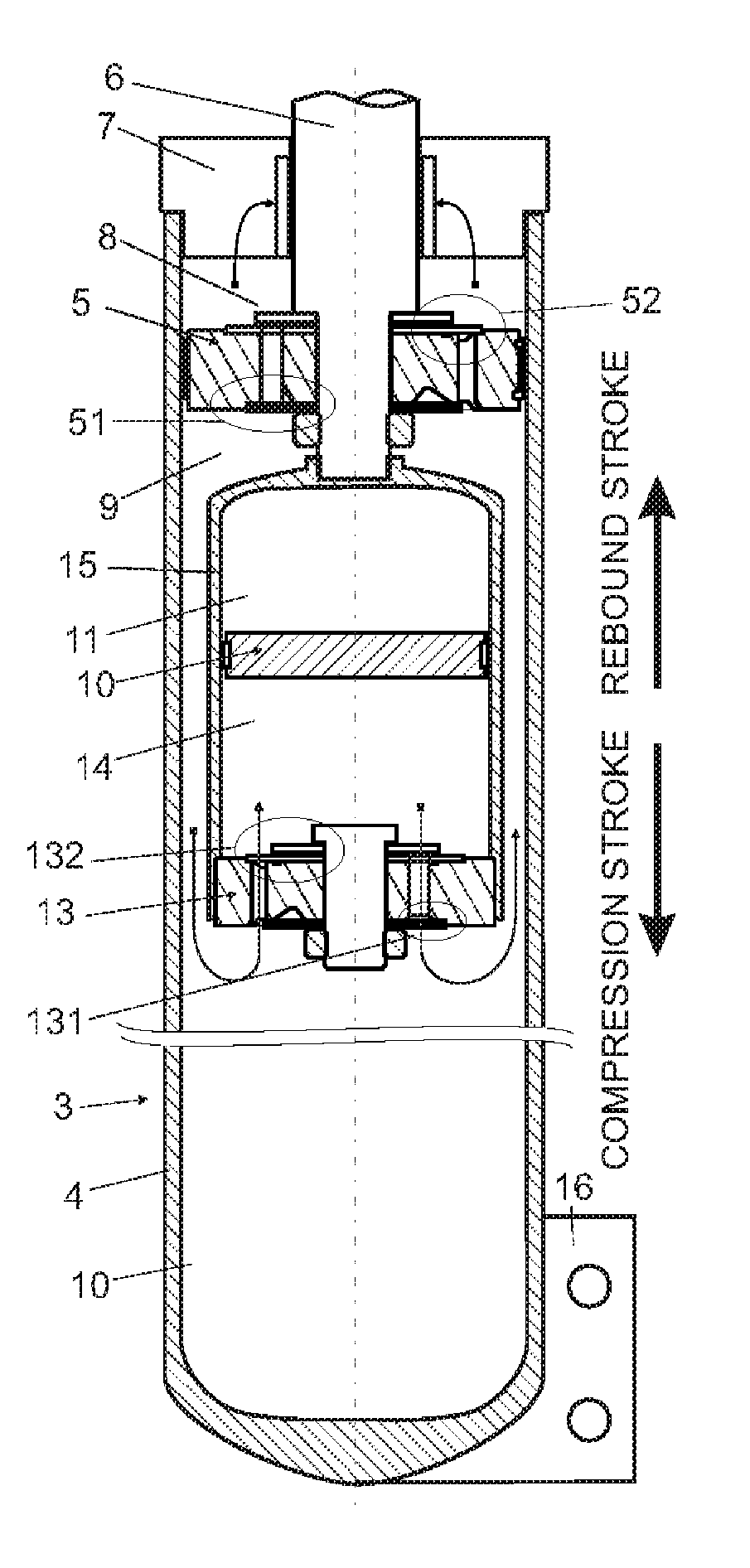 Hydraulic suspension damper