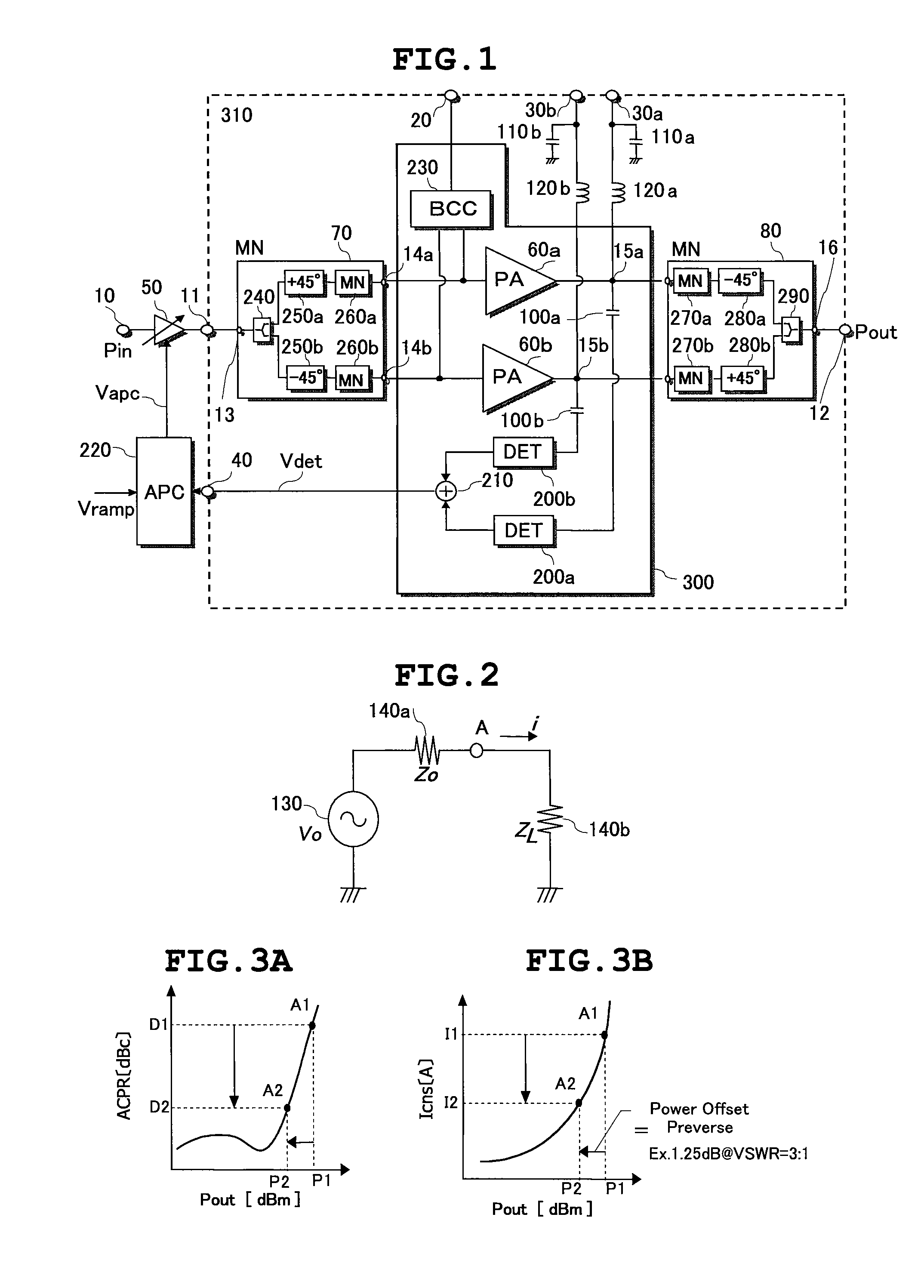 RF power amplifying device and wireless communication terminal device