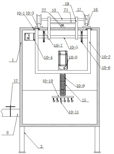 An anti-blooming device for processing ethnic costumes