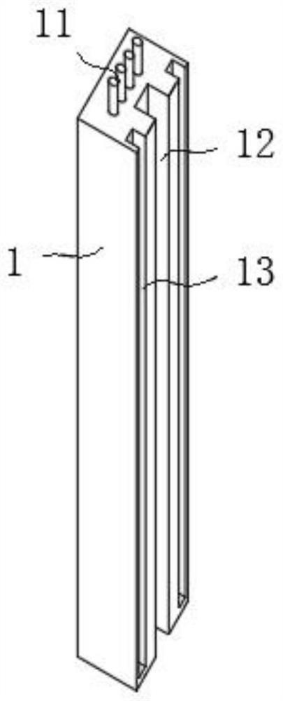 Assembly type wallboard component cast-in-place combined wall body