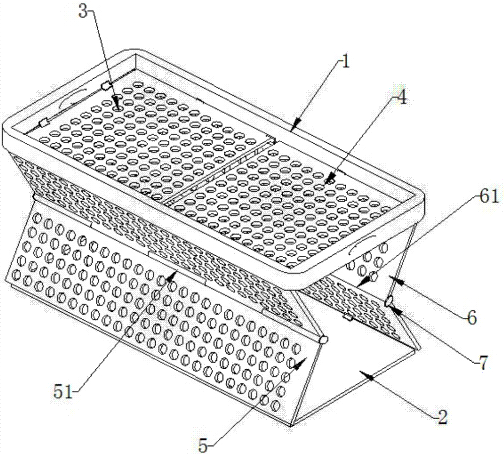 Folding shopping basket