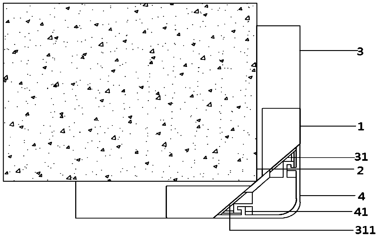 Assembly type external corner installing structure and method of skirting line