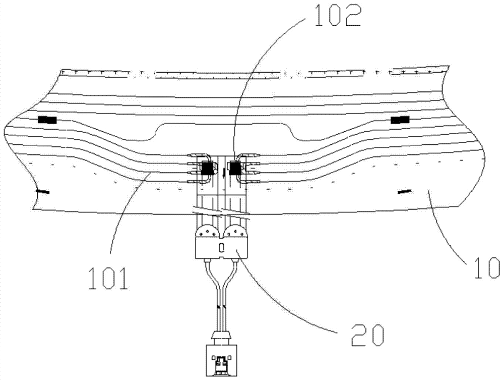 A screen printing method of automobile glass heating wire and its printing screen