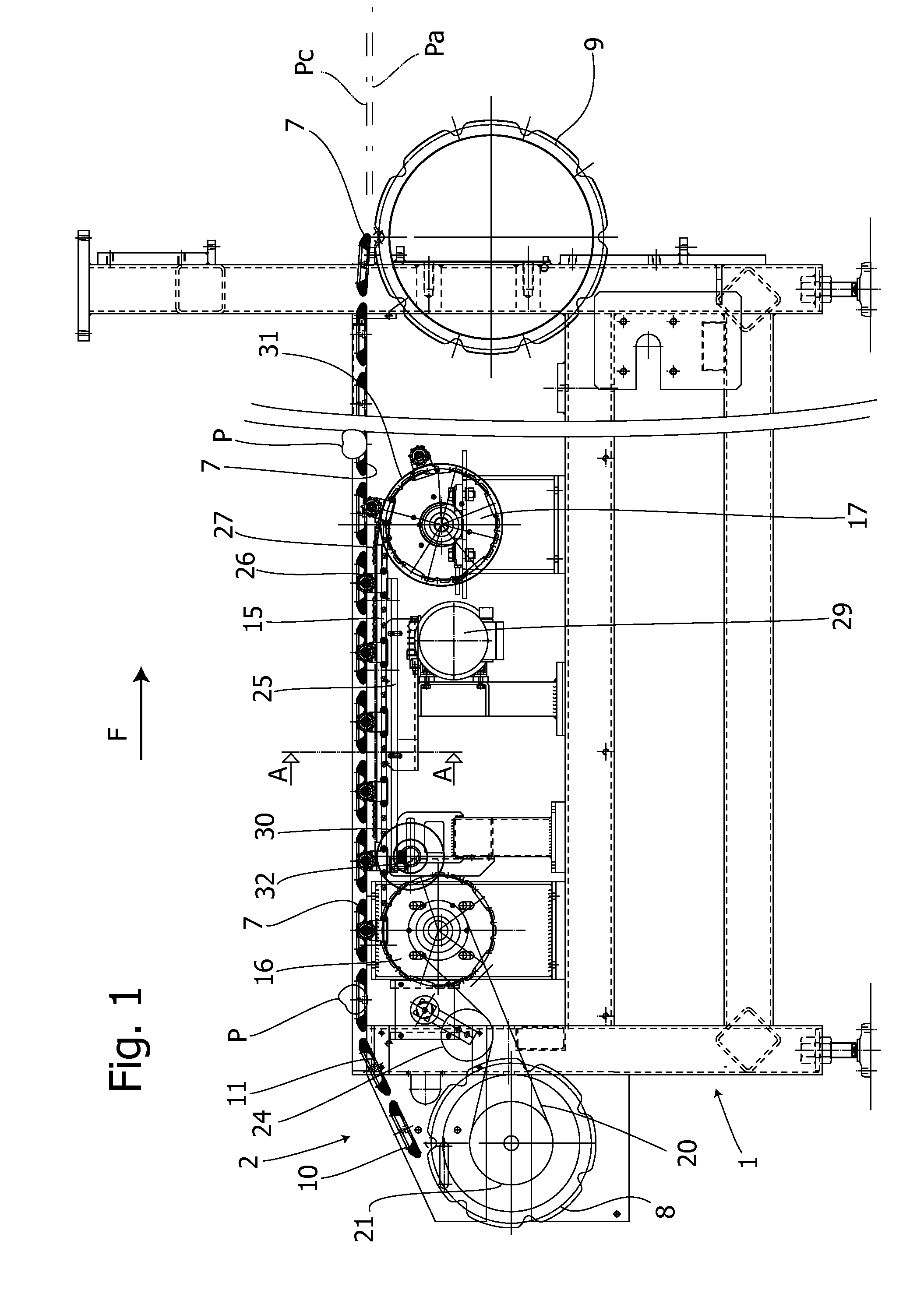 Apparatus for positioning multiple-lane fruit, especially peaches