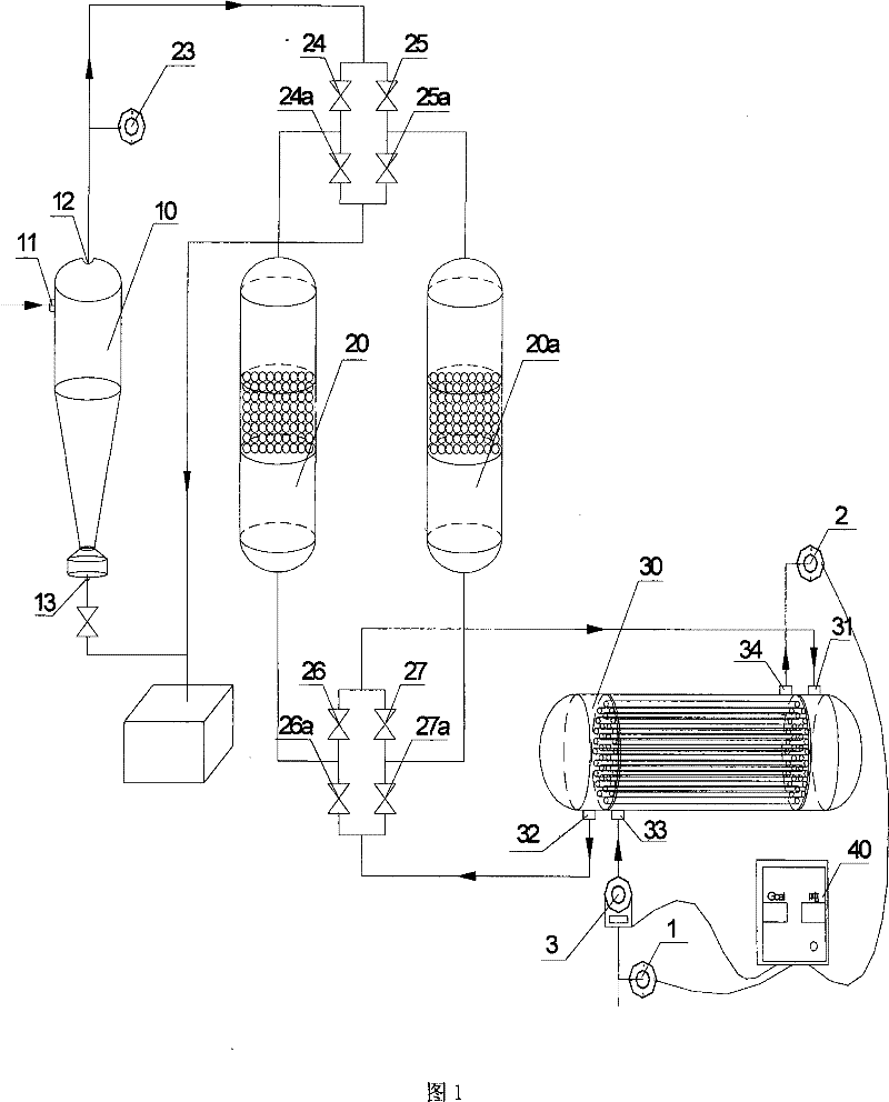 Recovery plant for waste water heat energy