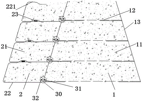 Double-wall type ribbed stone cutoff wall and construction method thereof