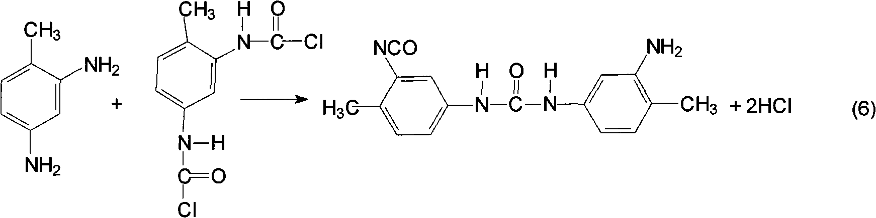 Method for recovering phosgene in continuous production process of toluene di-isocyanate